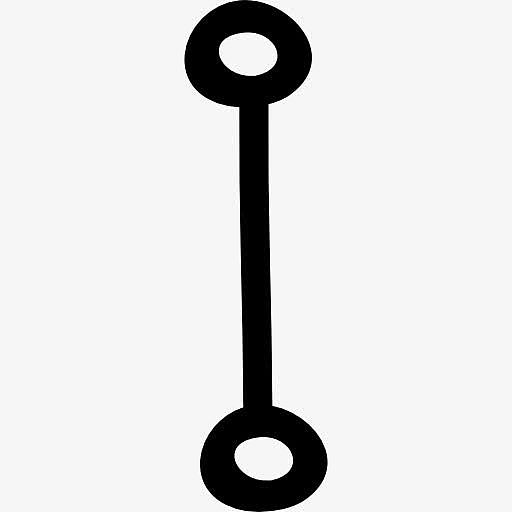 联盟的手绘符号一行两圆之间的图标