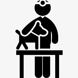 狗的兽医检查图标