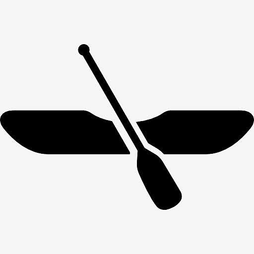 独木舟和划船图标