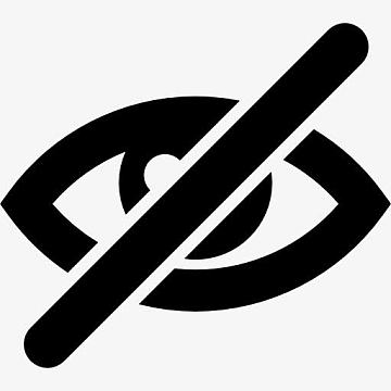 隐藏界面符号图标