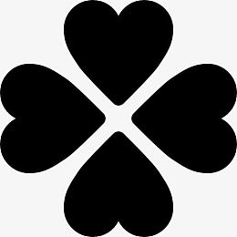 四片叶子的三叶草图标