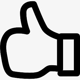 竖起大拇指的手势图标