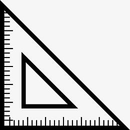 三角尺的学校图标