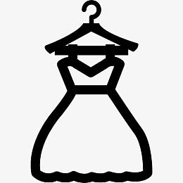 衣服挂在衣架上图标