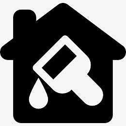 雨刷工具在房子里图标