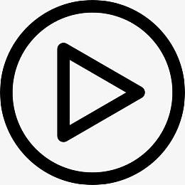 多媒体音乐播放器的播放按钮图标