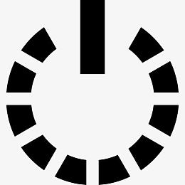 权力的象征与圈断了线的图标