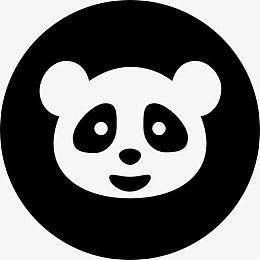 谷歌熊猫圆形符号图标