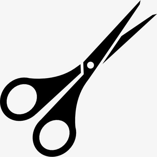 美发徽章图标png头发的剪刀和梳子图标png发廊商业信号图标png理发店