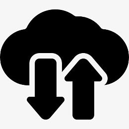 数据转移对互联网云图标