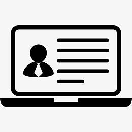 个人数据可视化在笔记本电脑显示器图标