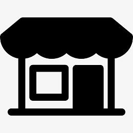 小商店遮阳篷图标