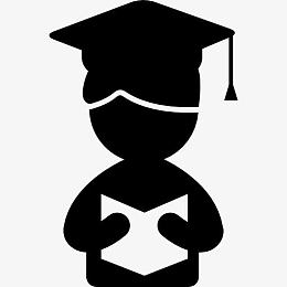 大男孩读一本书图标