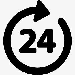 24小时图标