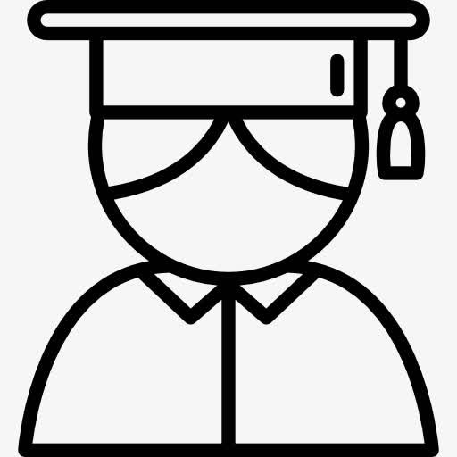 毕业的学生的头像图标