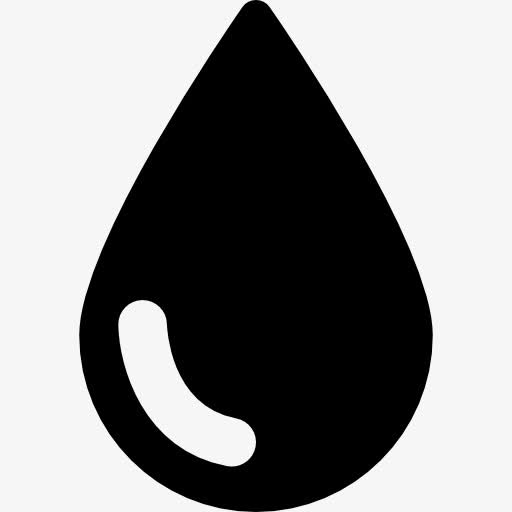 墨滴填充形状图标