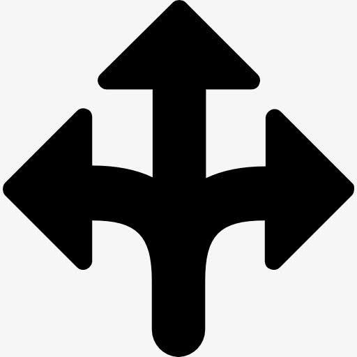 三路交叉口图标