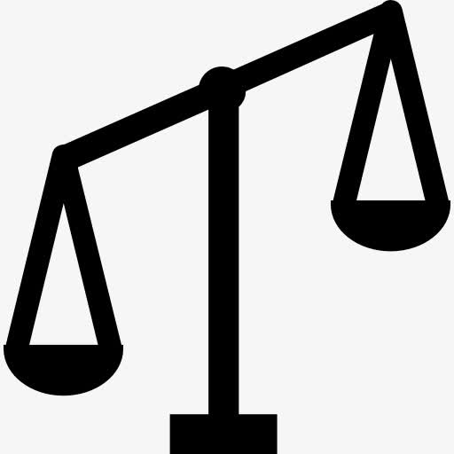 不平衡的规模图标