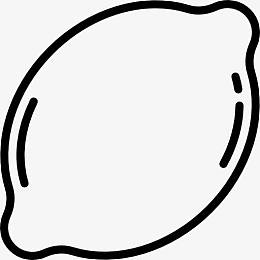 倾斜的柠檬图标