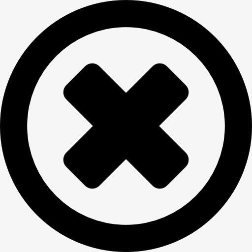 删除圆形按钮图标