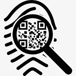 QR码扫描指纹图标