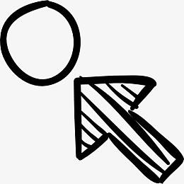 箭头指向一圈示意图图标