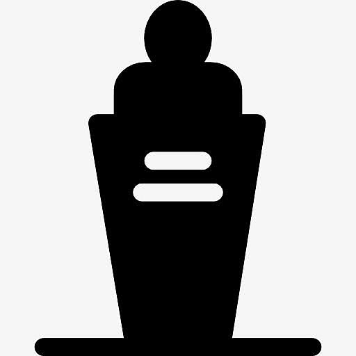 扬声器在舞台上图标