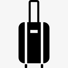 有轮子的手提箱图标