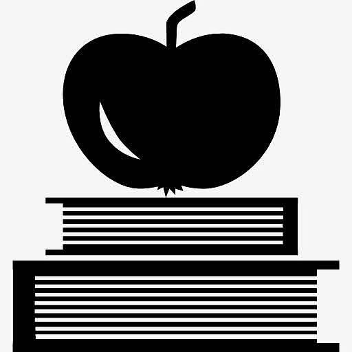 书和苹果上图标