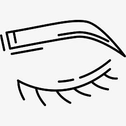 人类的眉毛图标