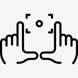 手和范围图标