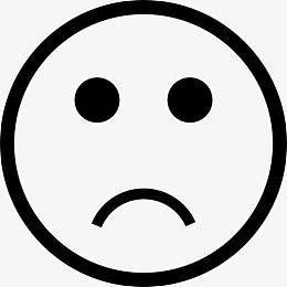 皱眉的表情图标