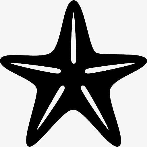 海洋之星fivepointed形状图标
