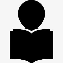 读符号的学生阅读图标