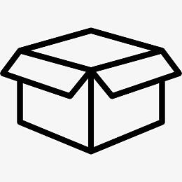 打开纸箱图标