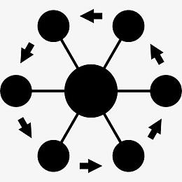 六连杆轮象征图标
