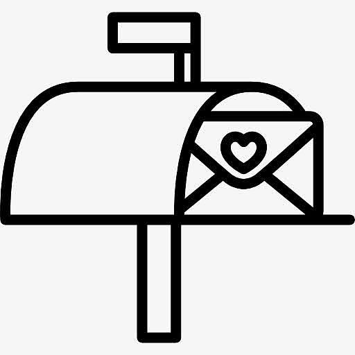 邮箱的情书图标