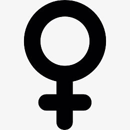 女性的性别符号图标