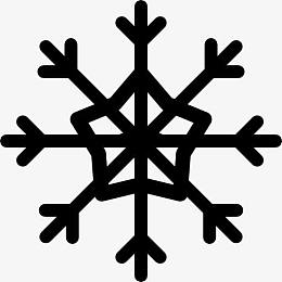 雪花晶体的形状图标