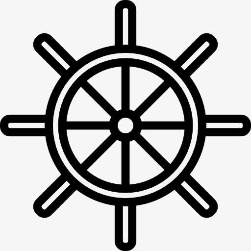 船的方向盘图标