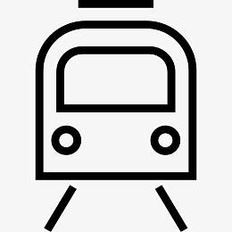 地铁轨道交通标志前面的概述图标