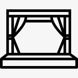 剧院的舞台图标