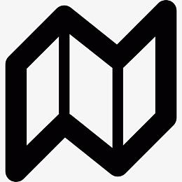 折叠式地图图标