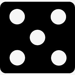 骰子数量五图标