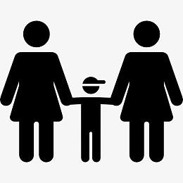 Lesbian Couple和儿子图标