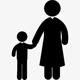 孩子与成人图标