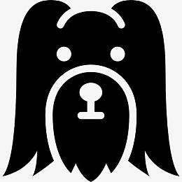 长毛狗的头图标