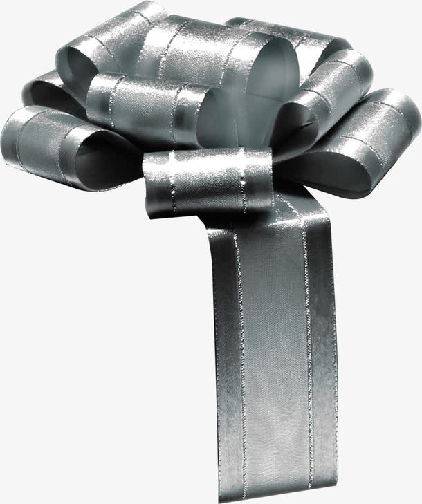 灰色高贵华丽丝带