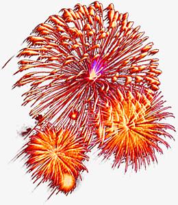 璀璨烟花迎新年海报