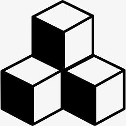 堆栈中的多维数据集与阴影图标